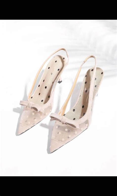 Shein Nude Slipback Heels Women S Fashion Footwear Heels On Carousell