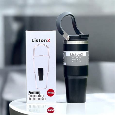 Listonx Vacuum Insulated Tumbler Ml Sus Stainless Steel Hot Cold Side Drinking Cap
