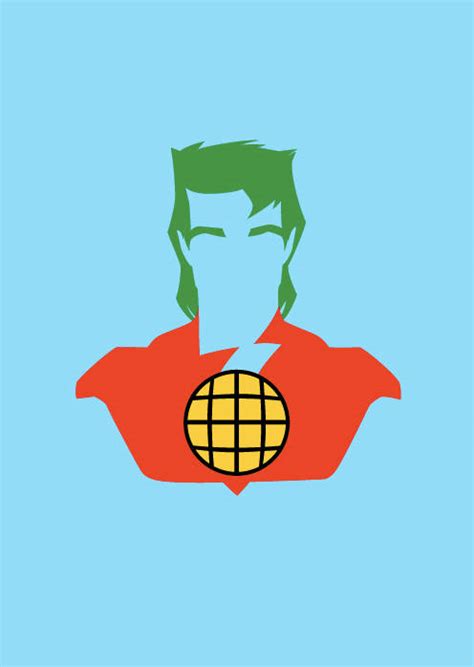 Download Captain Planet Minimalist Art Wallpaper | Wallpapers.com