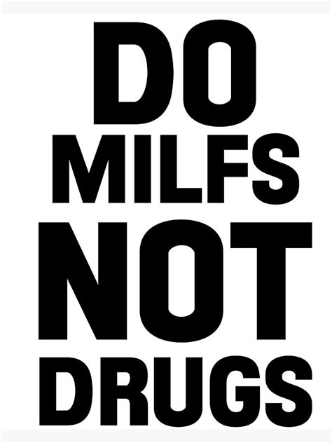 Póster Las milfs no las drogas aman a las milf hot moms de Princeps Redbubble