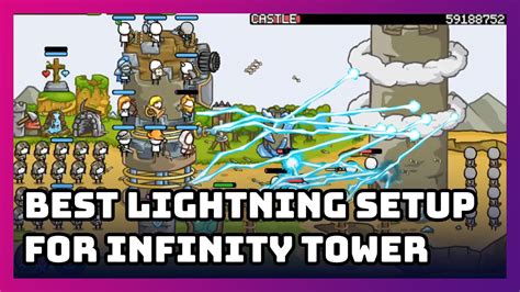 Grow Castle Best Lightning Setup For Infinity Tower Youtube