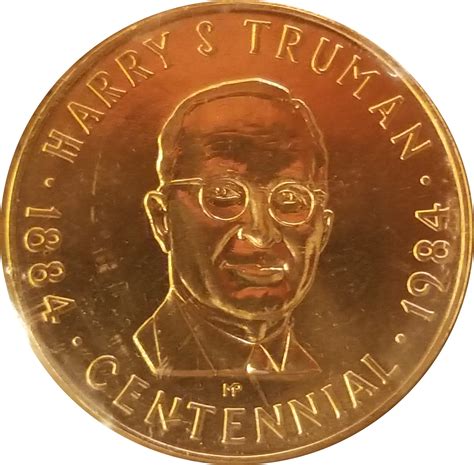 Token Harry S Truman Centennial Tokens Numista