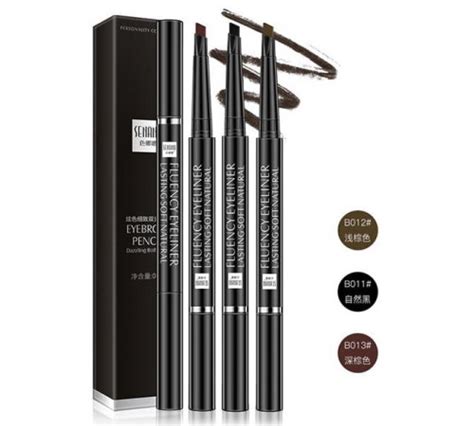 Карандаш для бровей двухсторонний Senana В012 Светло-коричневый