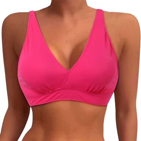 Anineo Women Swimwear Plus Size Bikini Tops Large Bust Swim Tops Full Coverage Swimsuit Tops