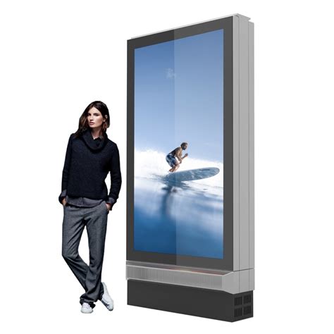 55inch Freestanding Outdoor Sunlight Readable Infrared Touch Screen