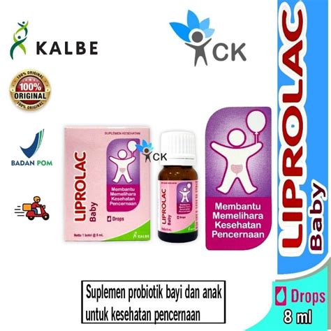 jual liprolac baby drop isi  ml suplemen probiotik tetes  bayi