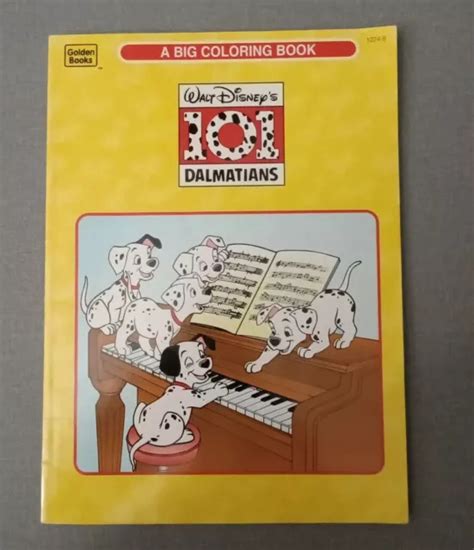 Walt Disneys 101 Dalmatians Golden Book 1994 Vintage Big Coloring Book