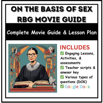 On The Basis Of Sex Movie Guide Lesson Plan Ruth Bader Ginsburg SEL