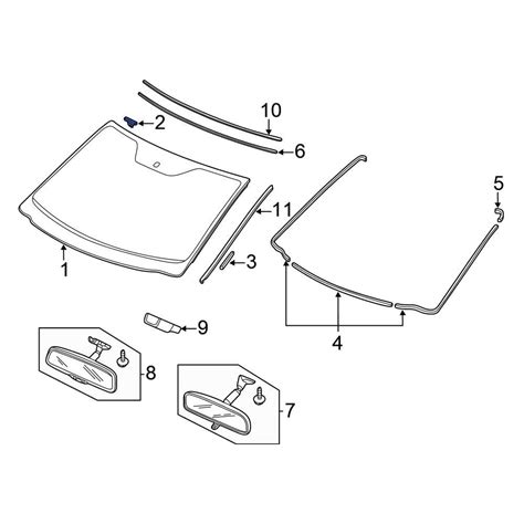 Honda OE 91570SZA305 - Windshield Clip
