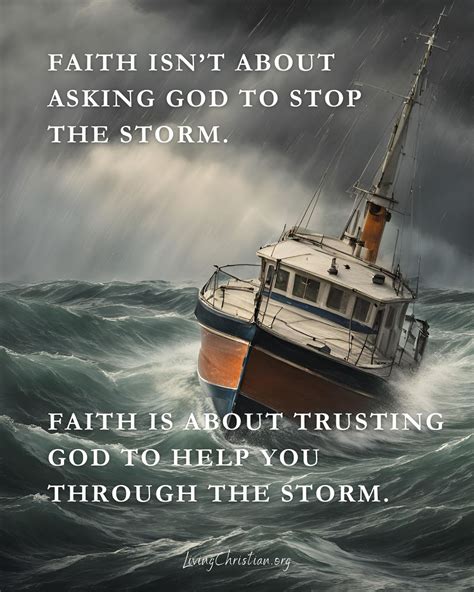 No matter what storm is raging in your life right now, trust God to