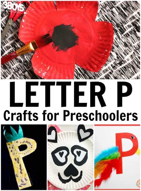 Letter P Crafts for Preschoolers - 3 Boys and a Dog