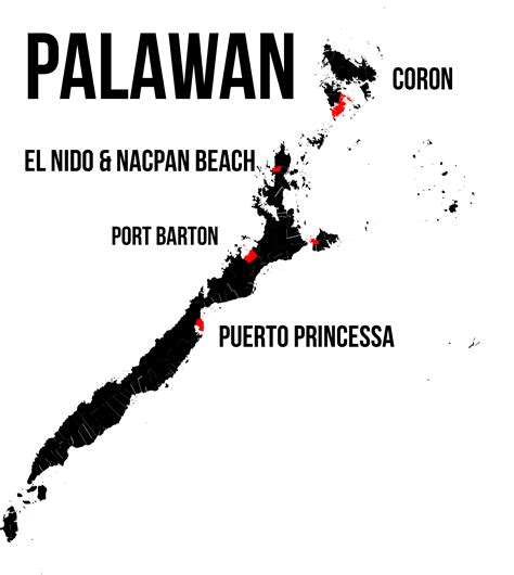 palawan island map