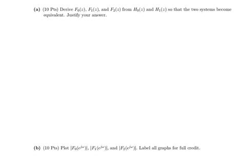 Solved Problem 2 (20 Pts) We consider the following two | Chegg.com