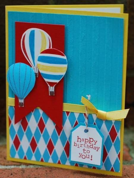 Hot Air Balloon Birthday Card