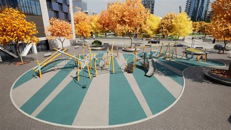 City Center Park Modern Playground Design For All Ages