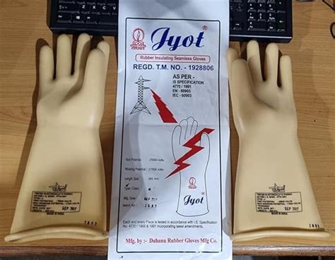 Jyot Electrical Rubber Hand Gloves Type Is Test Voltage