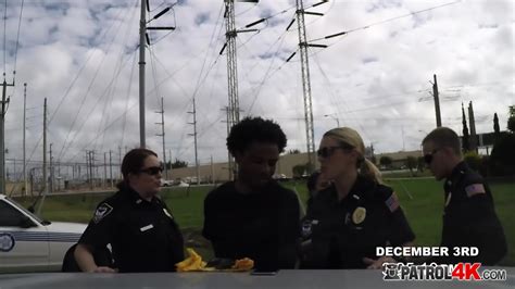 Horny Female Officers Take On Criminal With Big Cock