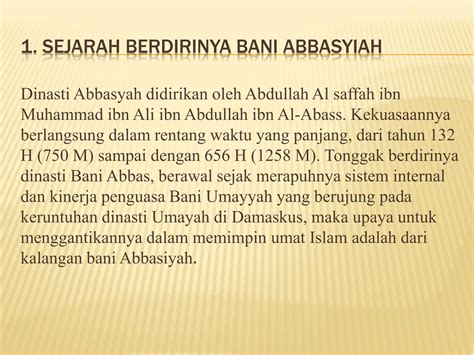 Peradaban Islam Masa Bani Abbasiyah Ppt
