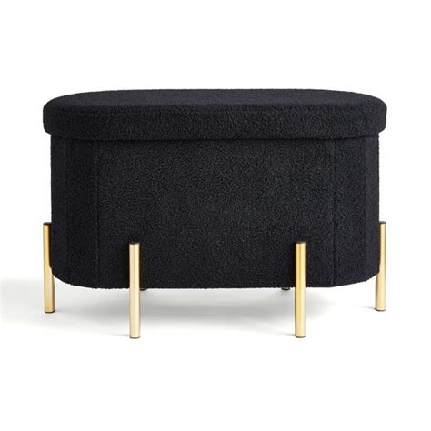 Boucle Lozenge Ottoman Dunelm