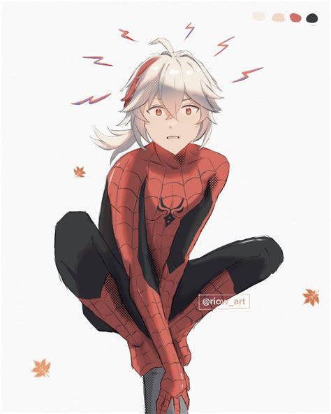Spiderman Kazuha Fanart In 2023 Spiderman Fan Art Spider Verse