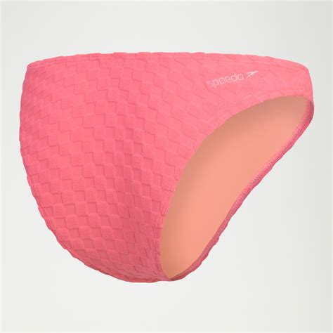 FLU3NTE Terry Scoope Bikini Bottom Pink Speedo UK