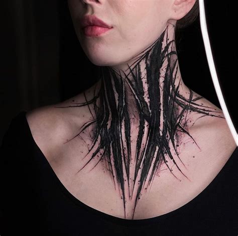 neck tattoo designs drawings realistic portrait tattoos
