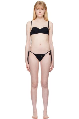 Black Balconette Bikini By Dolce Gabbana On Sale