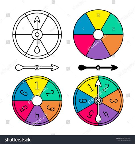 Small Board Game Spinner Template