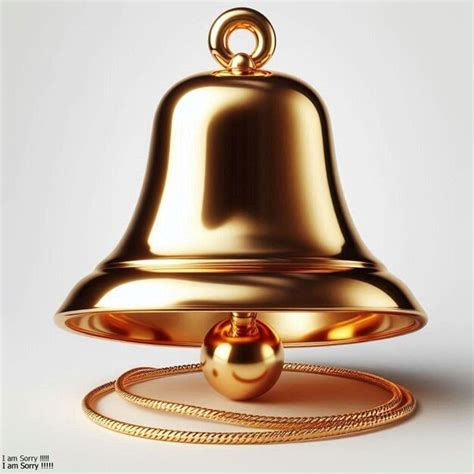 bell  white background premium ai generated image