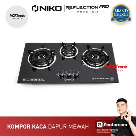 Jual Niko Reflection Pro Phantom Kompor Tanam Kaca Tungku Black