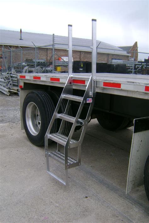 trucker trailer ladders images  pinterest ladder