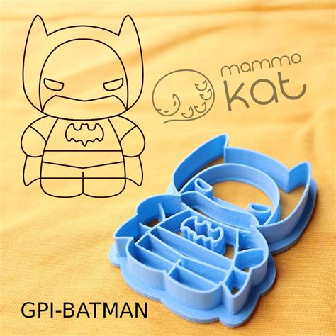 STL Datei Batman Keksausstecher 8cm 3D Druckbare Vorlage Zum