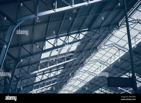 Steel Roof Supporting Structures Stock Photo Alamy