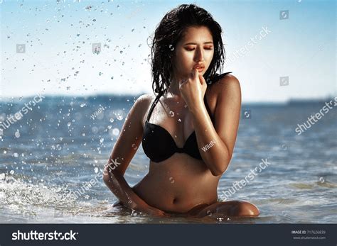 Sexy Asian Model Bikini Stock Photo 717626839 Shutterstock