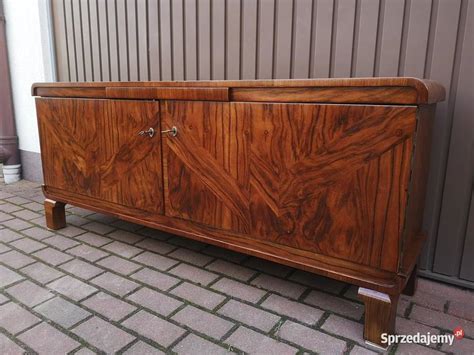 Komoda Art Deco Orzech Rtv Niska Stara Antyk Po Renowacji Swarz Dz