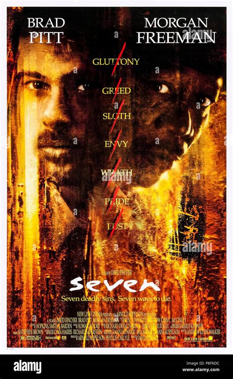 Seven (1995) (Se7en) directed by David Fincher and starring Morgan ...