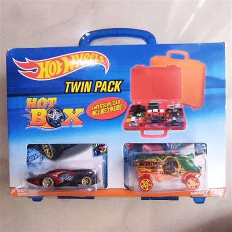 Promo HOTWHEELS HOT WHEELS HOT BOX TWIN PACK CARRY CASE FREE 3 CARS ORIGINAL Diskon 5 Di Seller