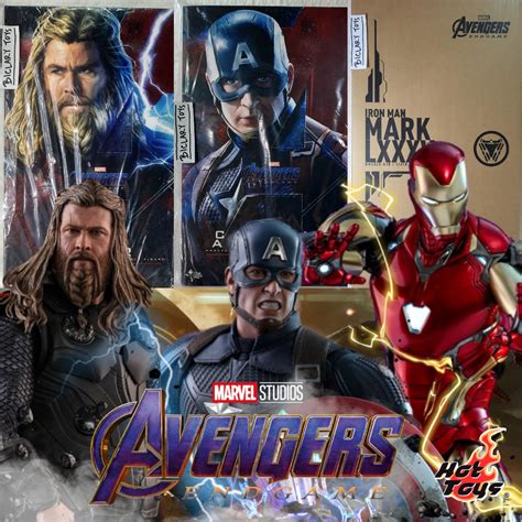 Jual SET OF 3 Hot Toys Ironman Iron Man Mark 85 LXXXV Captain America