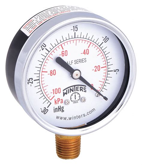 Winters Vacuum Gauge Kpa Vac To In Hg Vac To Range In