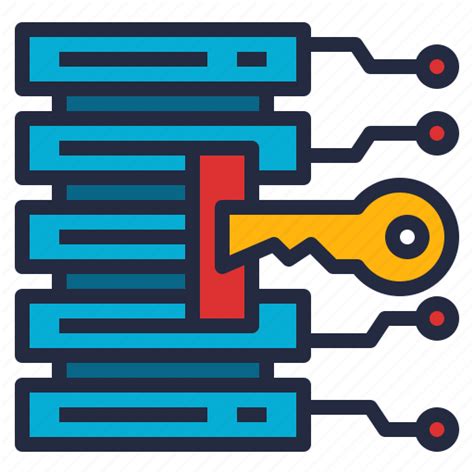 Access Business Data Database Key Store System Icon Download On