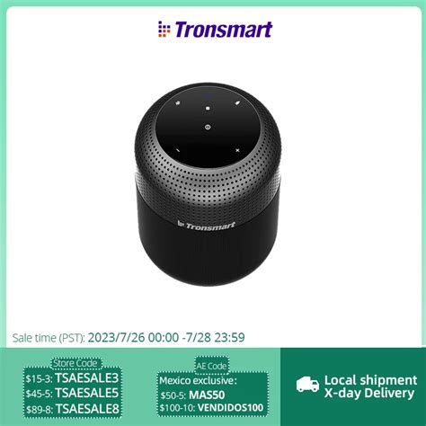 Tronsmart T6 Max Bluetooth Speaker 60W Home Loud Speaker with Deep Bass ...