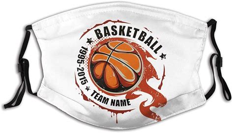 Amazon.com: Basketball Art Face Mask Washable & Reusable - Adjustable ...