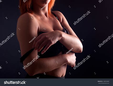 Sexy Redhead Woman Lingerie Foto Stok Shutterstock