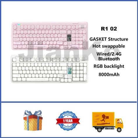 Reccazr R Wireless Mechanical Keyboard Hot Swappable Rgb Gasket Custom Gaming Keyboard With