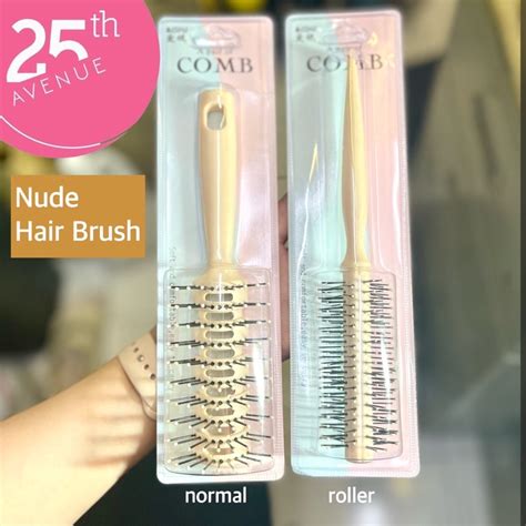 25th Nude Korean Soft Hair Brush Tool Hairbrush Roller Comb Everyday Styling Shopee Philippines