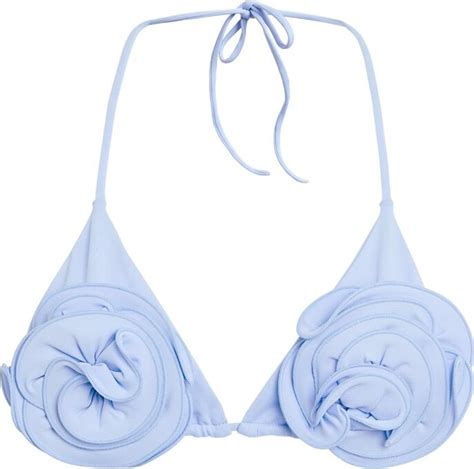 Magda Butrym Rose Appliqué Bikini Top ShopStyle Two Piece Swimsuits