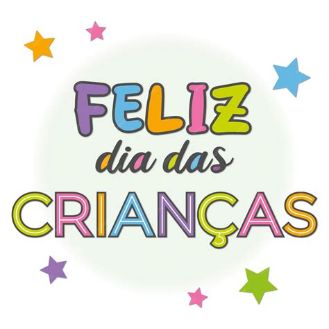 Dia Da Criança Mensagem - Mensagem colorida de Feliz Dia das Crianças em português | Vetor Premium