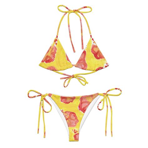 Hibiscus Print Bikini Floral Triangle Bikini Floral Printed Bikini S S Floral Triangle