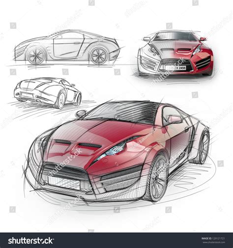 drawings of sports cars 2