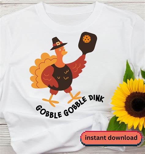 Pickleball Funny Turkey Thanksgiving SVG PNG Cricut Etsy